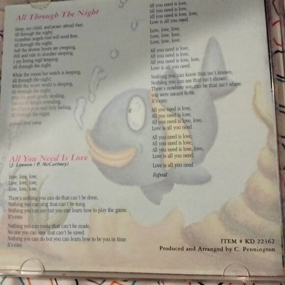 Yellow Submarine Kids CD Nursery Rhymes Lyrics Ages 3 Direct Source - Picture 3 of 5